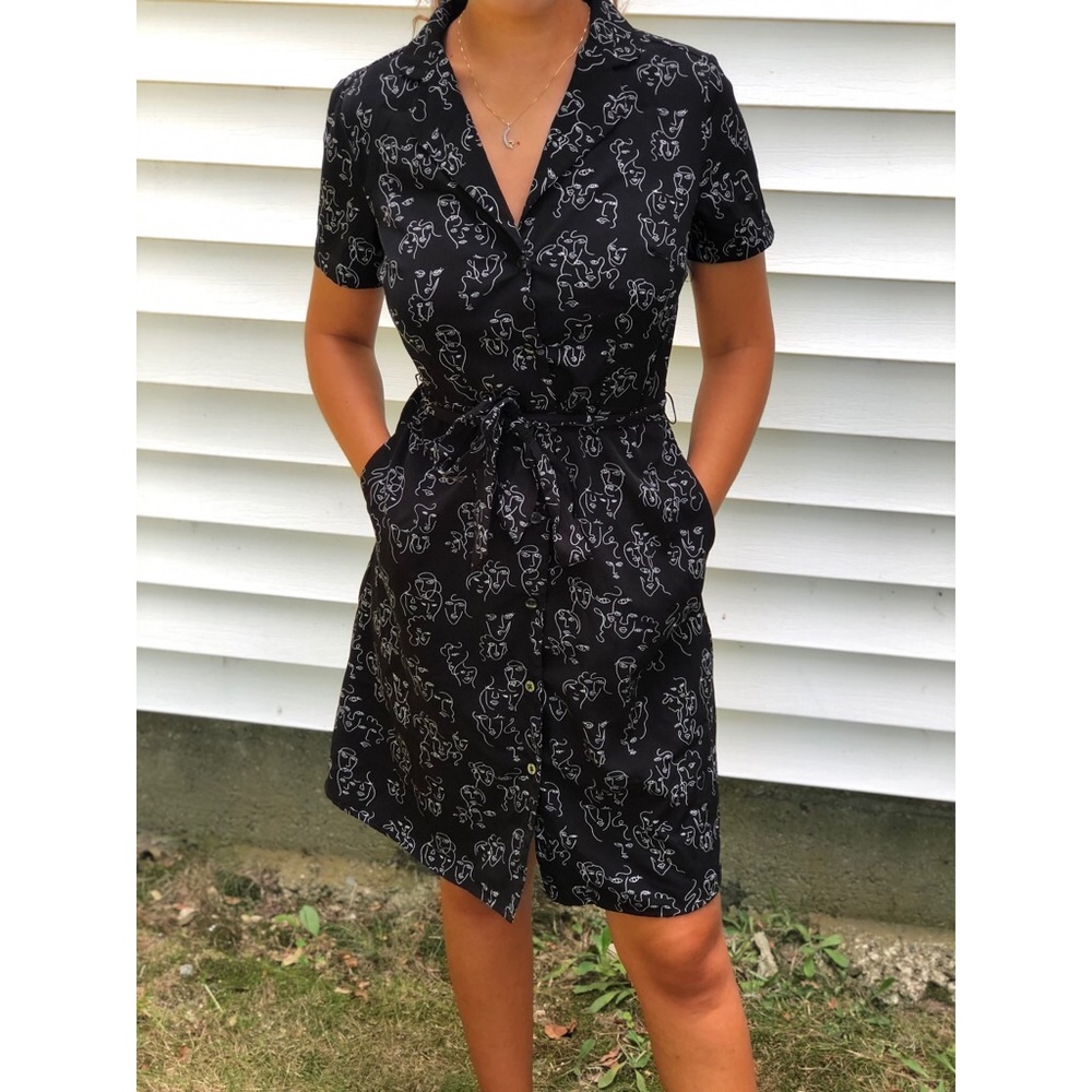 Abstract face dress from A New Day